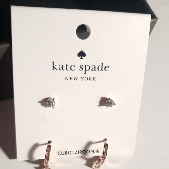 Kate Spade New York Cubic Zirconia Earrings Set – Timeless Sparkle - Picture 6 of 6